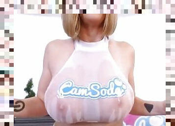 cul, gros-nichons, milf, jouet, pornstar, maman, blonde, webcam, mère, gros-seins