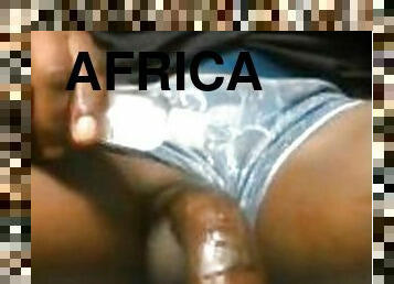 AFRICAN SOLO MALE STROKING BIG DICK ???? MERCILESSLY ????????