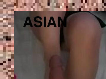 asiatique, gros-nichons, amateur, ados, jouet, massage, pieds, ejaculation, gode, petite