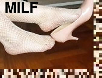 White Stockings Striptease of MILF Dominant Latina PT. 2