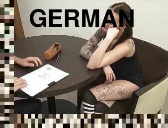 German teacher show college teen at sex education with fuck