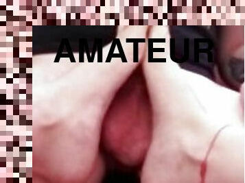 amateur, ejaculation-sur-le-corps, branlette, pieds, point-de-vue, petite-amie, ejaculation, italien, fétiche, petit-ami