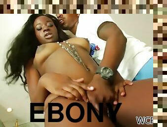 Hot ebony anal