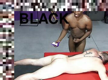 HUNG black dom Axel Rodi breeds Aj Valentinos asshole