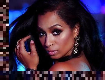 Sensual solo posing along Karlie Redd