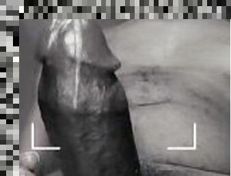 masturbation, amateur, ejaculation-sur-le-corps, ébène, énorme-bite, black, point-de-vue, webcam, solo, bite