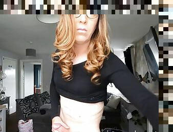 masturbation, transsexuelle, amateur, britannique, serrée, solo, jeans, cuir, taquinerie