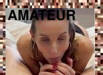 amateur, fellation, ejaculation-sur-le-corps, sur-le-visage, ejaculation, blonde, branlette-espagnole, sucer