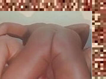 Fucking her creamy African pussy