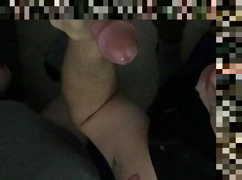 Wife and I sharing a cock