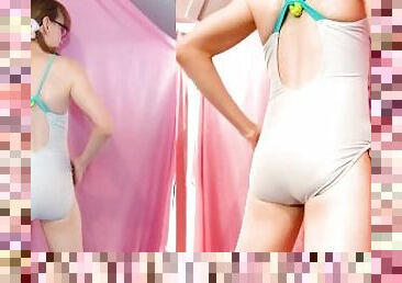 Adorable Girl in Leotards, Swimsuits, Bodysuits, Skirts & Heels [Trans Girl Fashion 1]