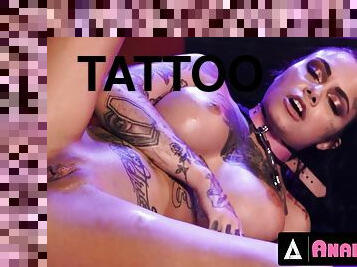 Analtime.xxx - Submissive Tattooed Slut Has Her Tight Ass Stretched By A Huge Dick In Sex Dungeon