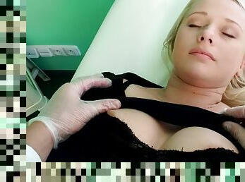Doctor's Big Cock Is All The Medicine Squirting Shy Blonde Needs - Bamby in Reality Hospital Sex