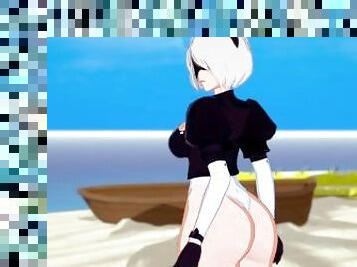 2B and her big Ass animation 3D xhatihentai