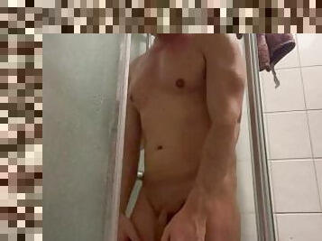 bañando, amateur, gay, paja, europeo, euro, ducha, a-solas, musculada, realidad