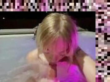 Hot Blonde GF Hot Tub Sex