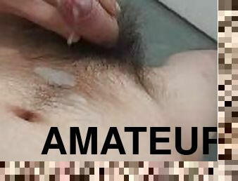 masturbation, amateur, ejaculation-sur-le-corps, première-fois, solo, bisexuels