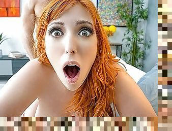 AnalMom - Curvy Redhead Lauren Phillips Gets Her Tight Asshole Fucked During Fantasy Football Season