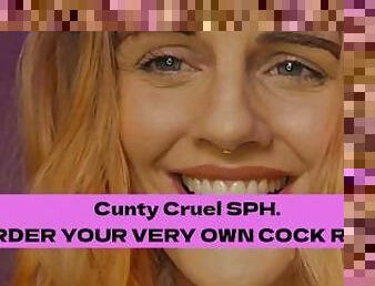 Cunty British Femdom humiliates your tiny cock