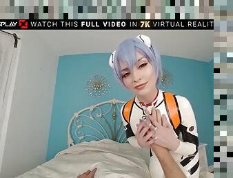 VRCOSPLAYX - Jewelz Blu with big tits like REI AYANAMI wants your cock Alexandra Cat