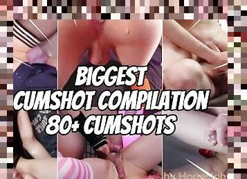 The biggest cumshot compilation for 2023. 80+ cumshots by HornyJohny66