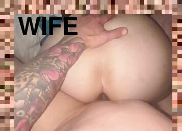 BBW Wife Blowjob Fucking Doggy Cumshot on BIG ASS