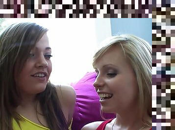 Steamy Lesbian Teenagers Enjoying Cock Sucking Pleas