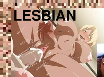 lesbietės, mašina, anime, hentai