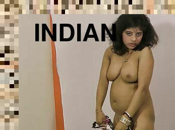 मोटा, टीन, भारतीय, बड़ी-खूबसूरत-औरत, एकल, जीन्स, कपड़ा-उतारते
