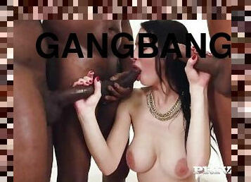 traseiros, teta-grande, anal, babes, pénis-grande, interracial, gangue, preto, duplo, europeia