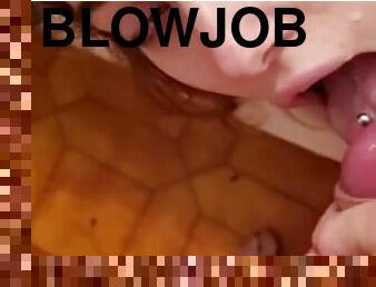 Beautiful teen gives rough blowjob, leaked online