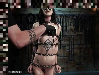 Goth Babe Whipped In Pile Driver Bdsm
