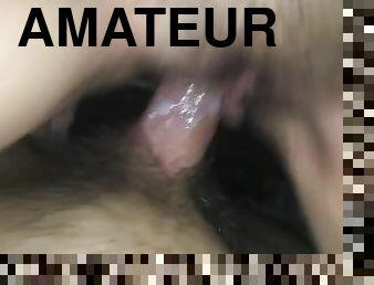 chatte-pussy, amateur, ados, maison, ejaculation-interne, couple, serrée, chevauchement, blanc, bite