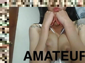 gros-nichons, amateur, ados, lait