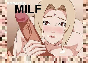 SEX TSUNADE naruto moan milf breasts cum creampie hentai anime cartoon kunoichi trainer Sakura