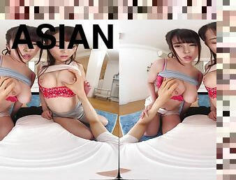 asiatique, babes, ejaculation-sur-le-corps, hardcore, japonais, trio, point-de-vue, jeune-18, réalité