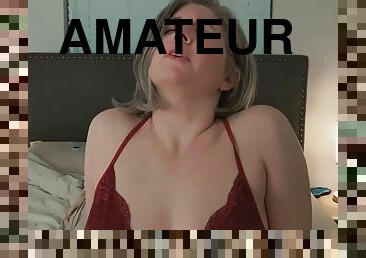 gros-nichons, amateur, fellation, milf, maman, point-de-vue, noël, sucer