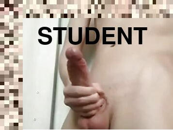 Young huge cock student in all his glory cums for you!