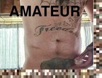 masturbation, amateur, ejaculation-sur-le-corps, gay, casting, fétiche, solo, tatouage