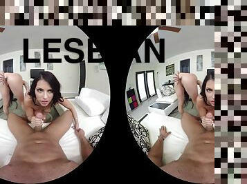 Naughty America Adriana Chechik and Jennifer White fucking in the couch in VR - Adriana chechik