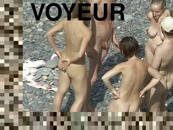 nudiste, en-plein-air, public, chatte-pussy, babes, cam, plage, voyeur, jeune-18, naturel