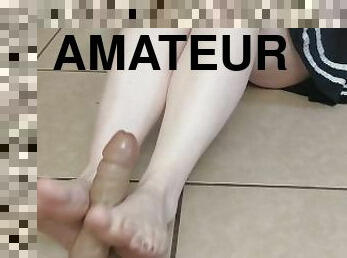 amateur, esclave, pieds, point-de-vue, fétiche, solo, jambes, orteils