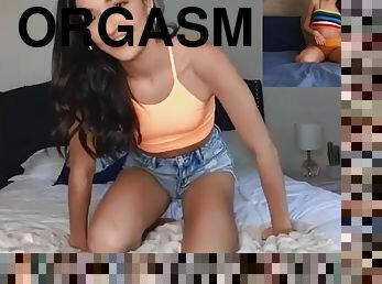 orgasmi, pillu-pussy, lesbo-lesbian, lelu, sormettaminen, verkkokamera, jalat-legs