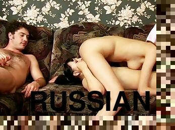 russe, ados, sexe-de-groupe, 3d