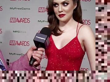 Best leading actress nom with jiggy jag avn red carpet 2023