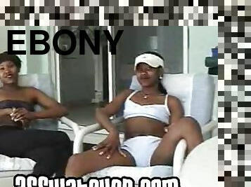 negra-ebony, hardcore, negra, hermana, gemelas