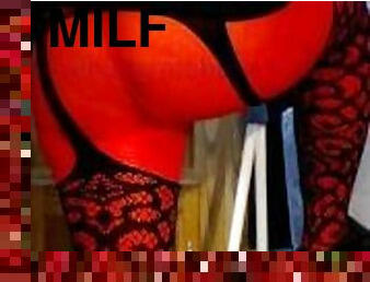 cul, collants, milf, butin, bas, fétiche