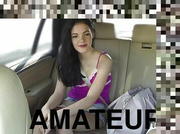 Taxi driver false fucks young amateur babe