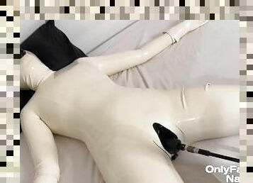 orgasm, hardcore, bdsm, maskiner, dildo, latex, bondage, vit, maskiner-mask, gummi