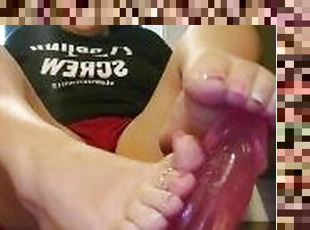 Dildo Foot Job